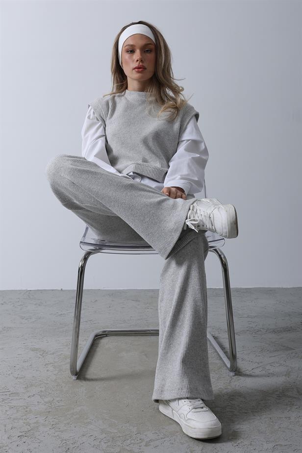 RYN Shirt Knit Set - Gray - Città di Castello