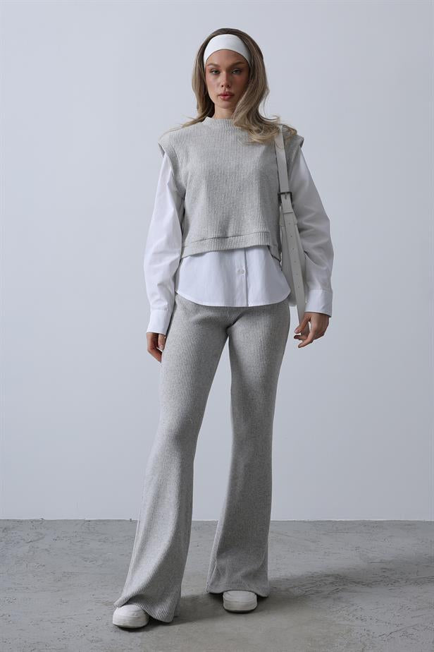 RYN Shirt Knit Set - Gray - Città di Castello