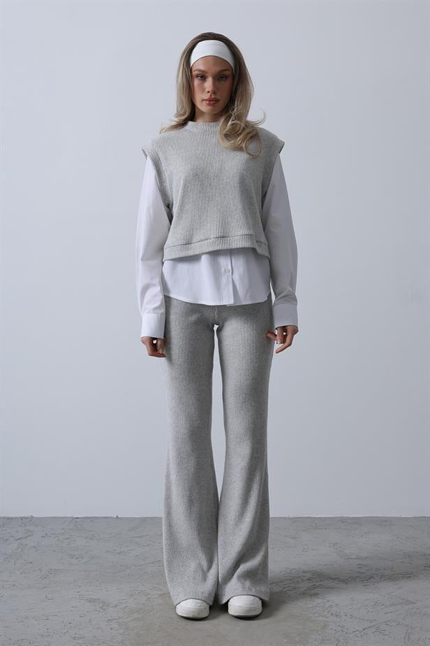 RYN Shirt Knit Set - Gray - Città di Castello