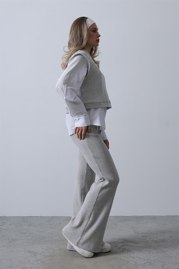 RYN Shirt Knit Set - Gray - Città di Castello