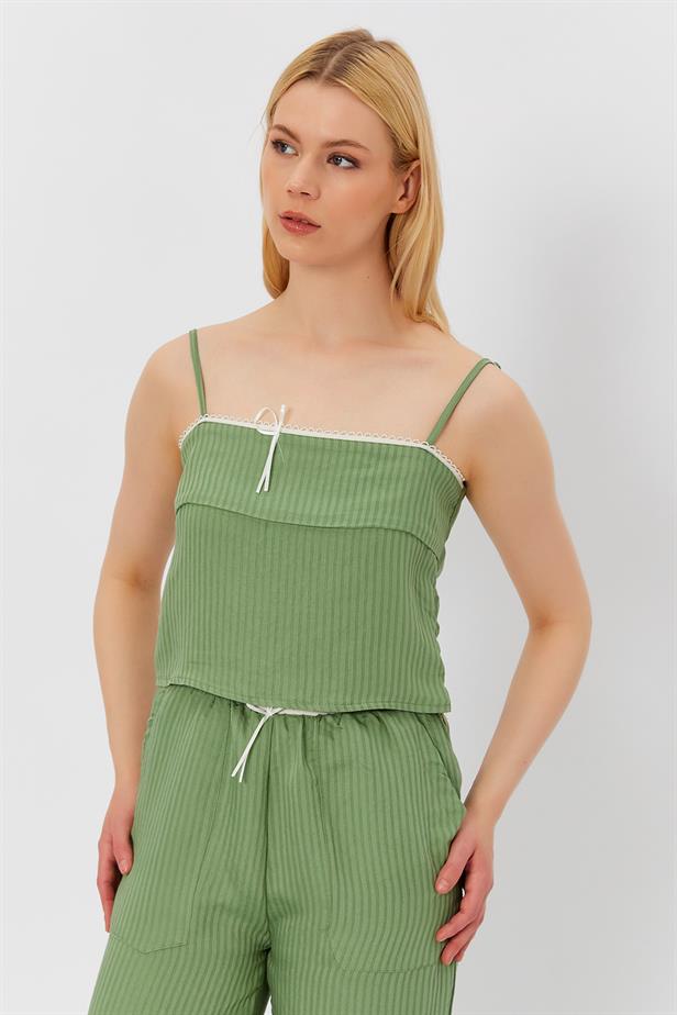 RYN Rope Strap Blouse - BEIGE - Hutchinson