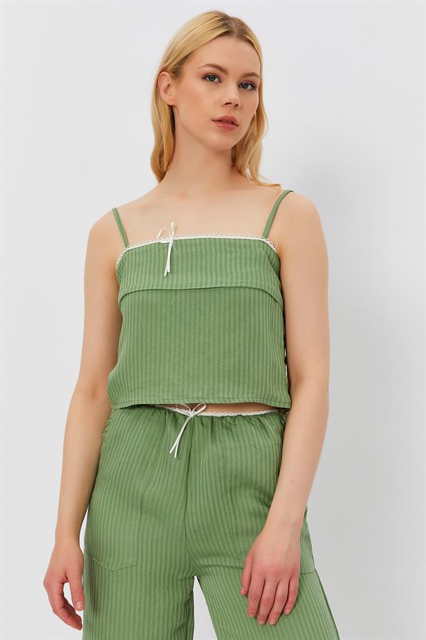 RYN Rope Strap Blouse - BEIGE - Hutchinson