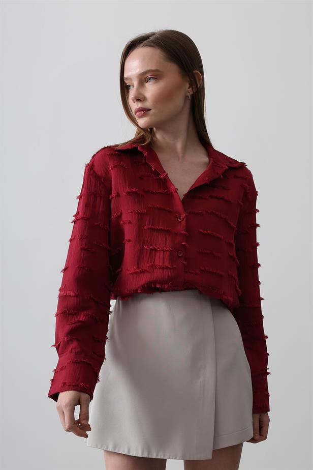 RYN Tassel Shirt - Cherry - Gondomar