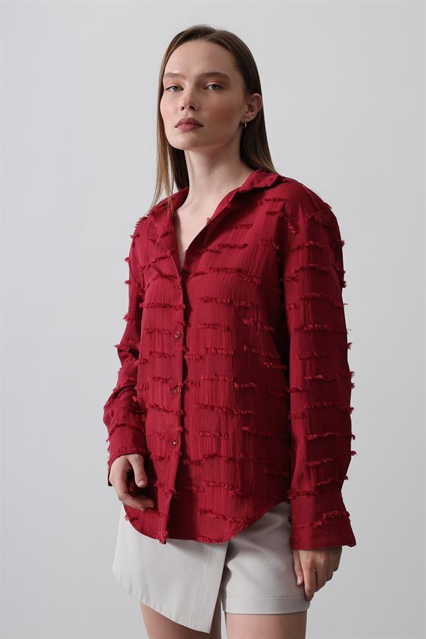 RYN Tassel Shirt - Cherry - Gondomar
