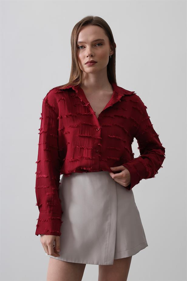 RYN Tassel Shirt - Cherry - Gondomar