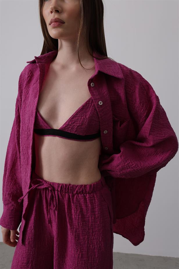 RYN Jacquard 3-Piece Set - Purple - Huntsville