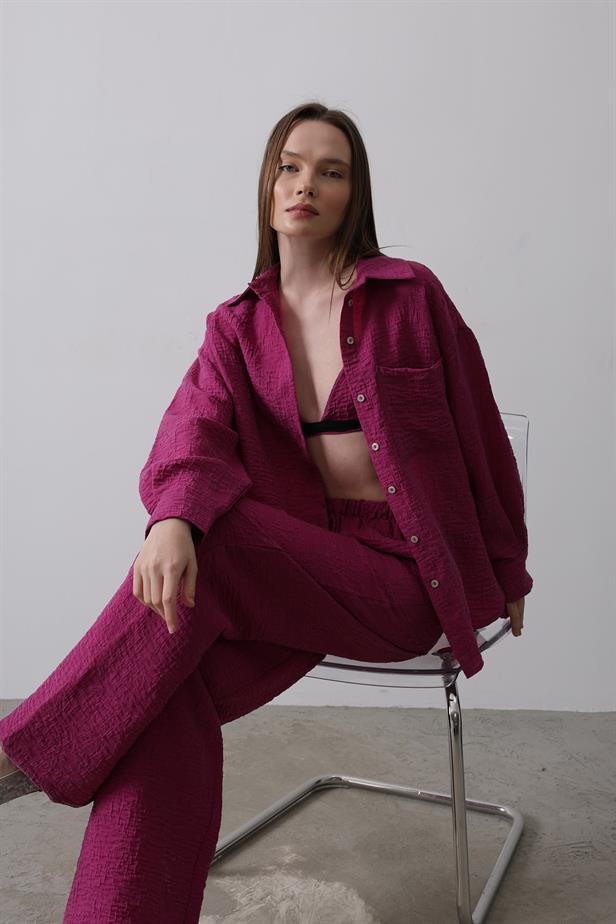 RYN Jacquard 3-Piece Set - Purple - Huntsville
