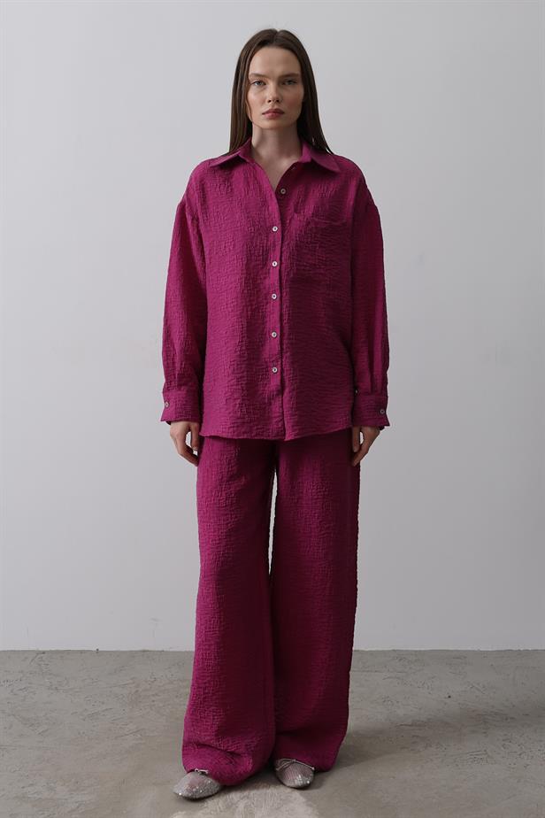 RYN Jacquard 3-Piece Set - Purple - Huntsville
