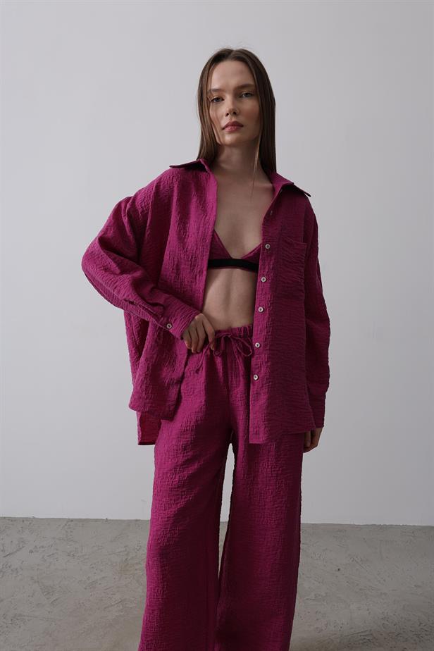 RYN Jacquard 3-Piece Set - Purple - Huntsville
