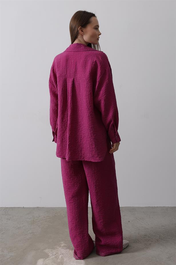 RYN Jacquard 3-Piece Set - Purple - Huntsville