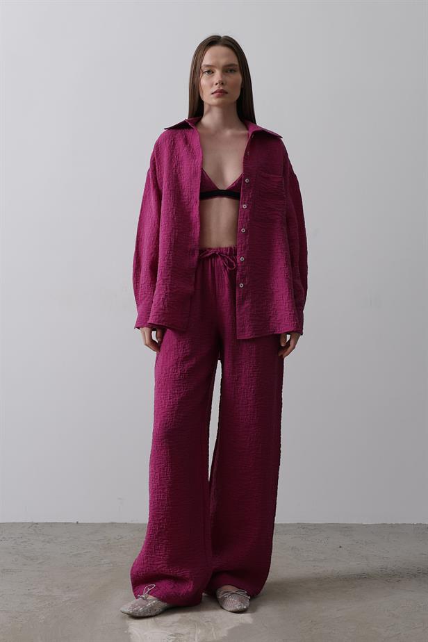 RYN Jacquard 3-Piece Set - Purple - Huntsville