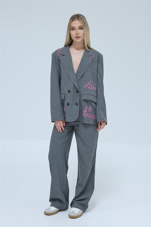 RYN Coated Jacket Suit - Anthracite - Graham