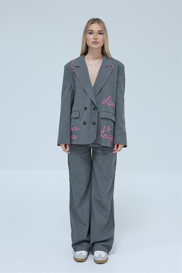 RYN Coated Jacket Suit - Anthracite - Graham