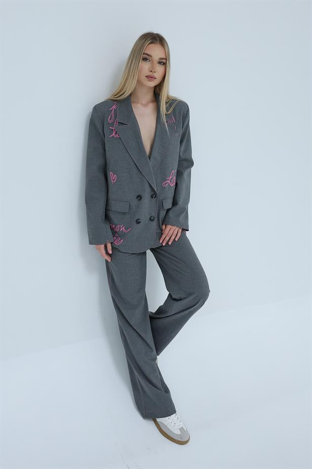 RYN Coated Jacket Suit - Anthracite - Graham