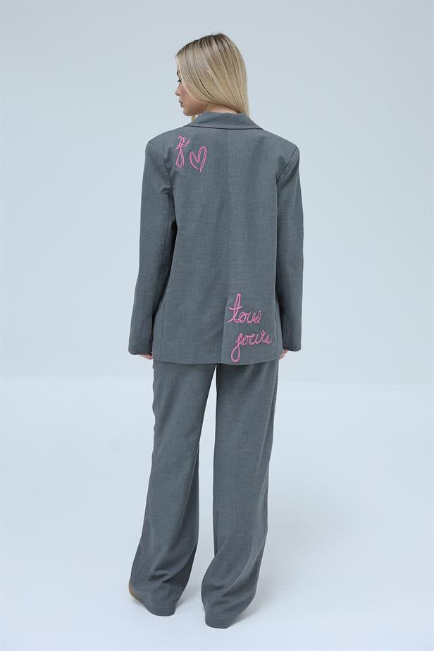 RYN Coated Jacket Suit - Anthracite - Graham