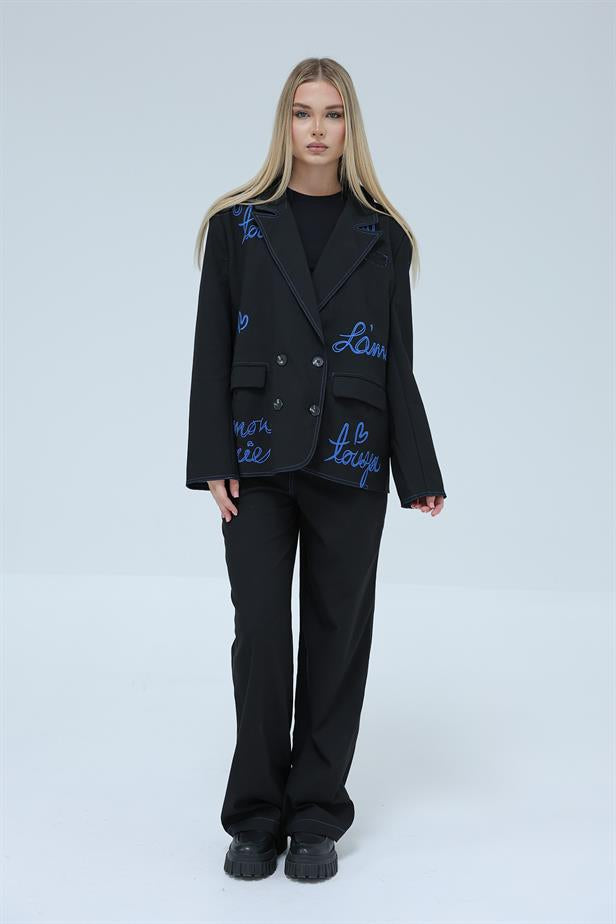 RYN Coated Jacket Suit - Black - Neumünster