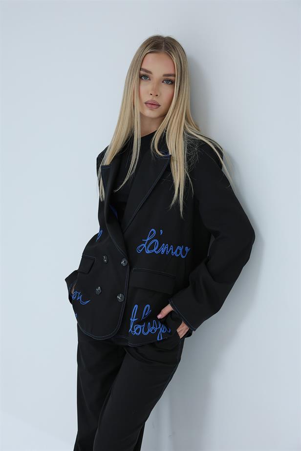 RYN Coated Jacket Suit - Black - Neumünster