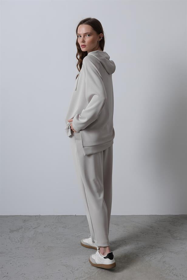 RYN Hooded Tracksuit - Stone - La Rochelle