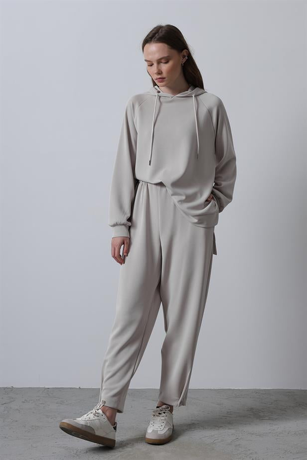 RYN Hooded Tracksuit - Stone - La Rochelle