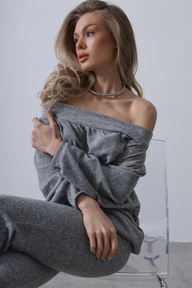 RYN Foldable Knit Set - Gray - Madrid