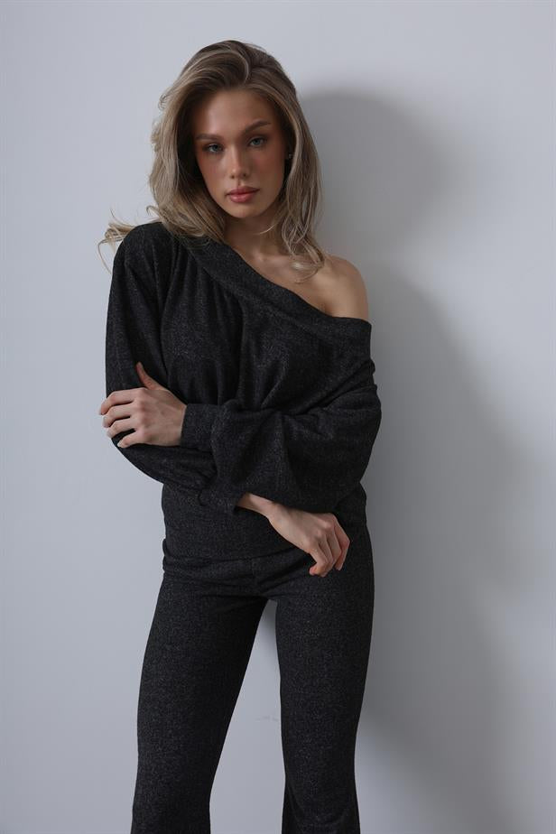 RYN Foldable Knit Set - Black - Segrate