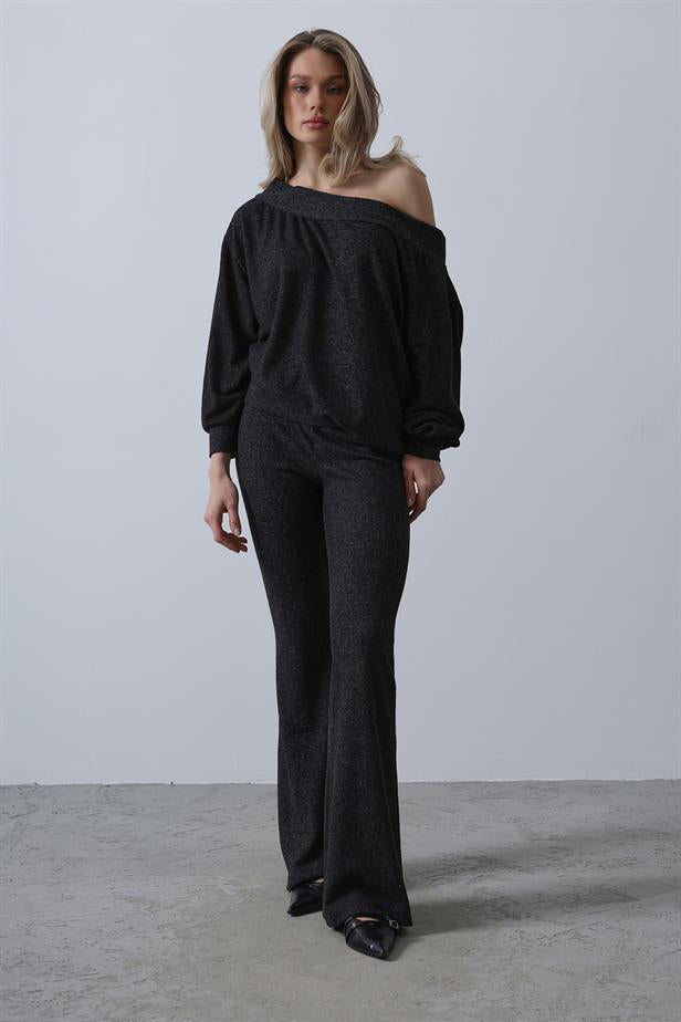 RYN Foldable Knit Set - Black - Segrate