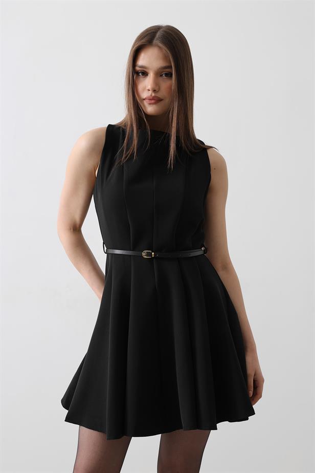 RYN Belt Detailed Sleeveless Dress with Black Color - Cunduacán