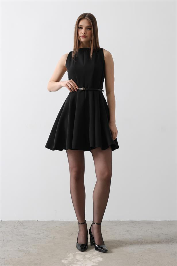 RYN Belt Detailed Sleeveless Dress with Black Color - Cunduacán