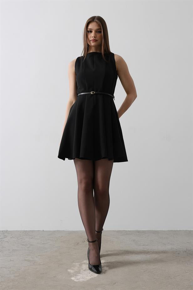 RYN Belt Detailed Sleeveless Dress with Black Color - Cunduacán