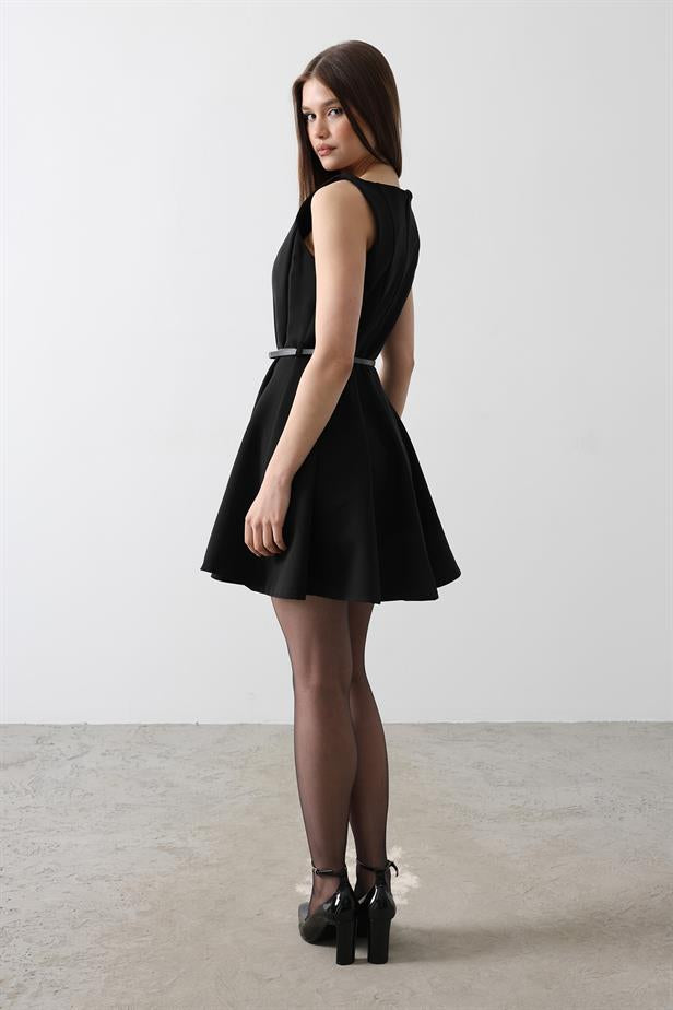 RYN Belt Detailed Sleeveless Dress with Black Color - Cunduacán