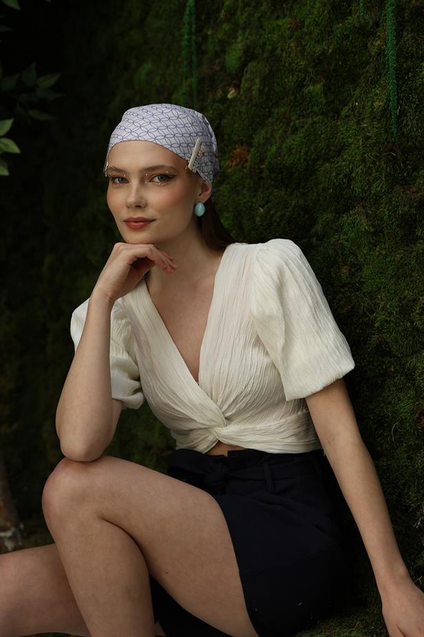 RYN LINEN BLOUSE - White - Falkirk