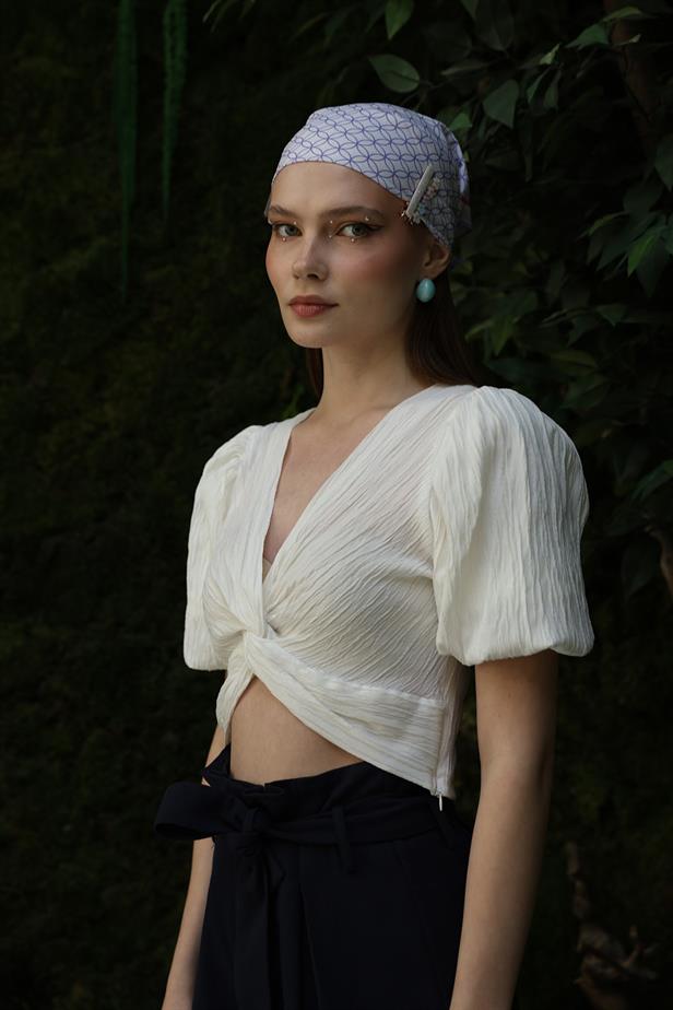 RYN LINEN BLOUSE - White - Falkirk