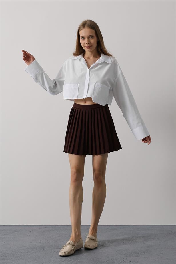 RYN Short Length Double Pocket Shirt - White - Surbiton