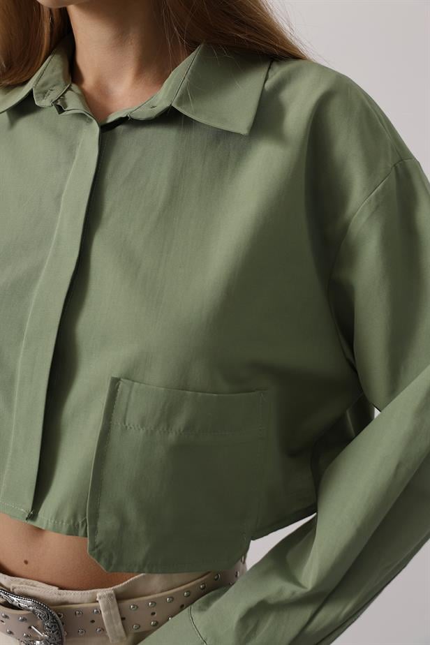 RYN Short Length Double Pocket Shirt - Khaki - Cuneo
