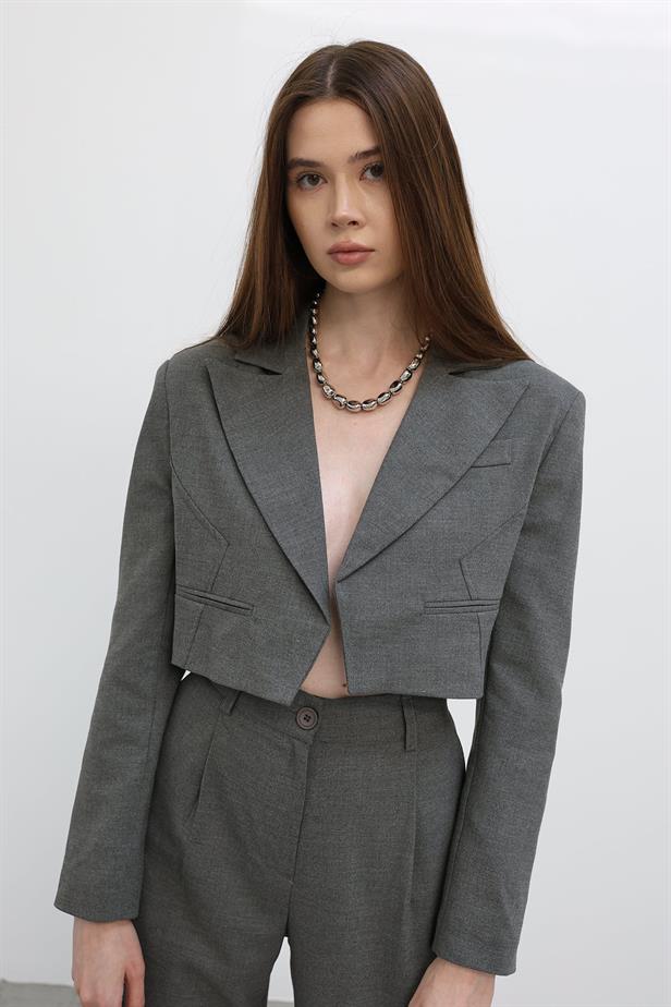 RYN Short Jacket Suit - Anthracite - North Charleston