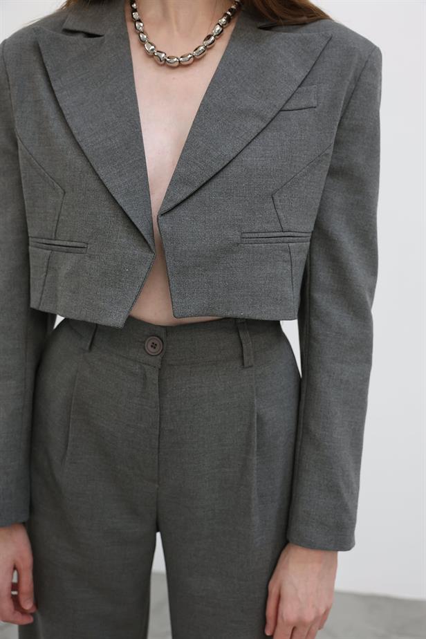 RYN Short Jacket Suit - Anthracite - North Charleston