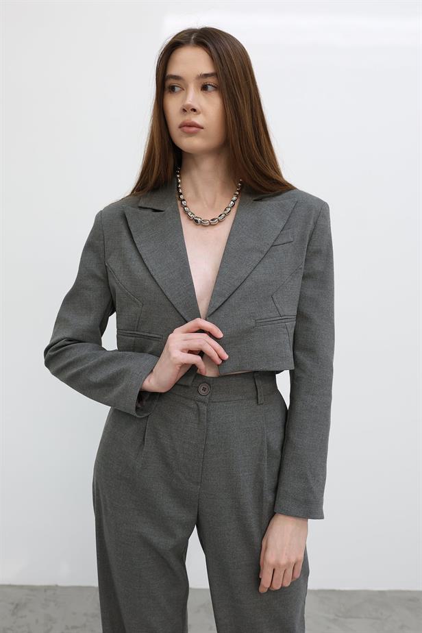 RYN Short Jacket Suit - Anthracite - North Charleston