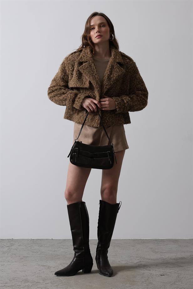 RYN Short Stamp Jacket - Brown - Whangarei