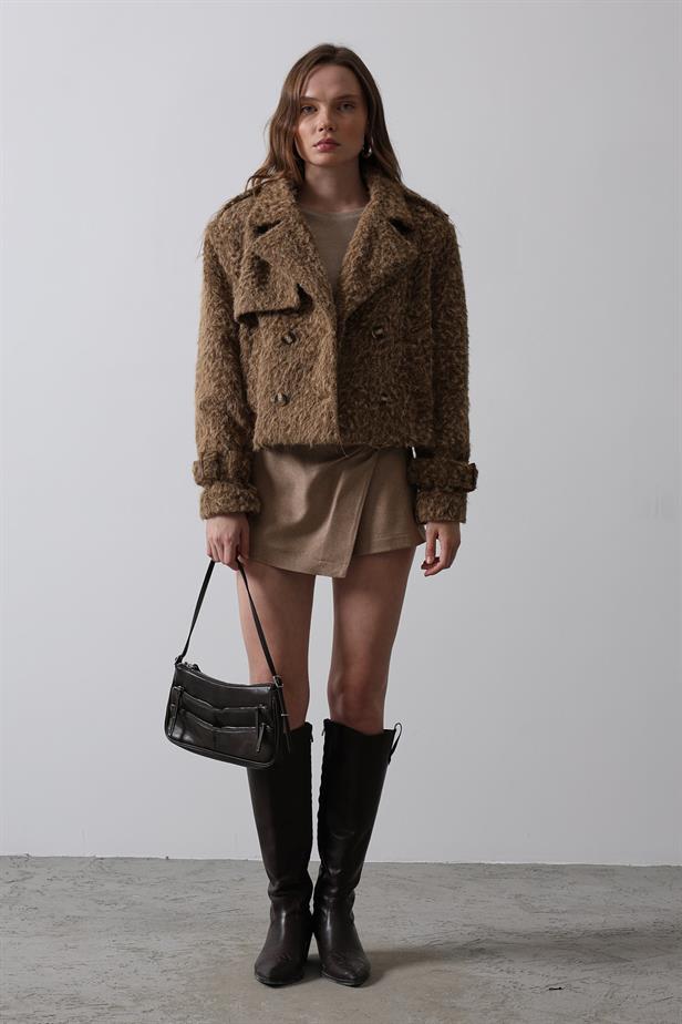 RYN Short Stamp Jacket - Brown - Whangarei