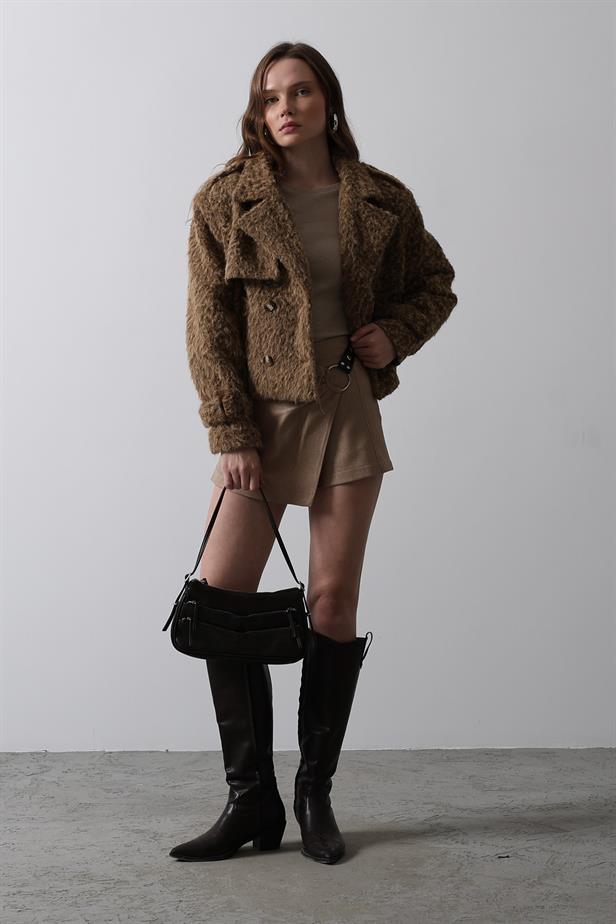 RYN Short Stamp Jacket - Brown - Whangarei