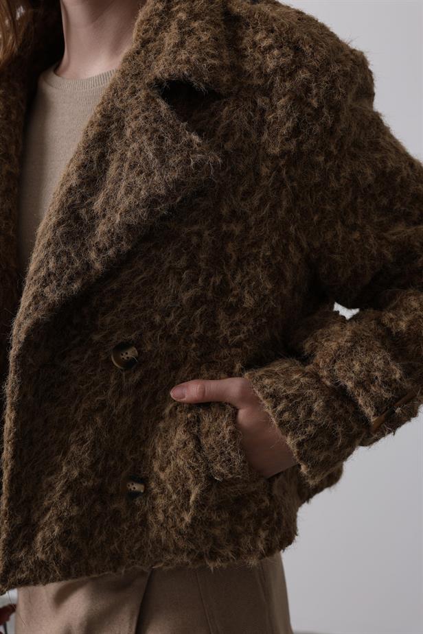 RYN Short Stamp Jacket - Brown - Whangarei