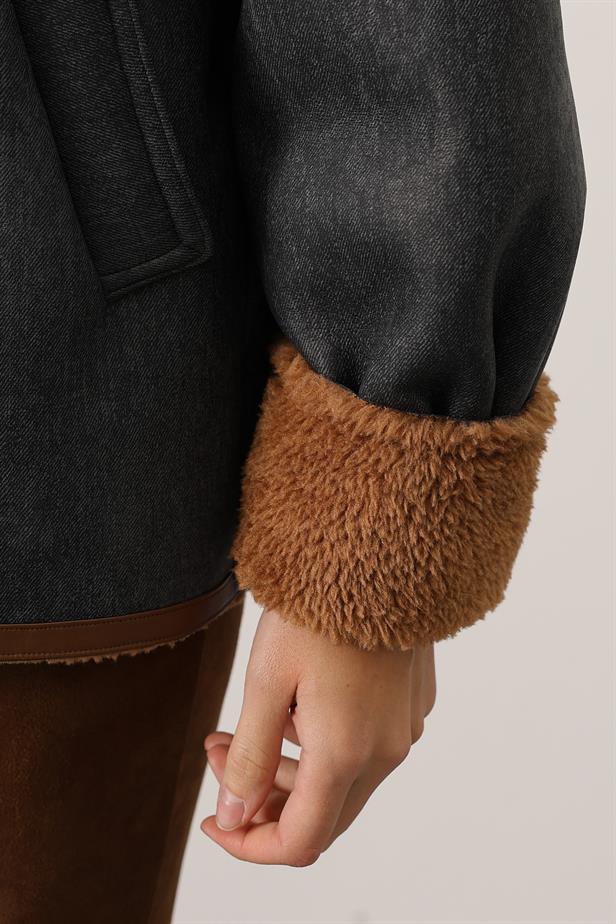 RYN KONTRAS BİKER CEKET - Lacivert - Mixquiahuala de Juarez