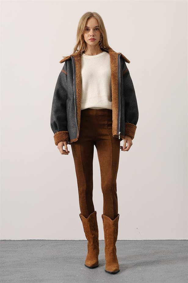 RYN KONTRAS BİKER CEKET - Lacivert - Mixquiahuala de Juarez