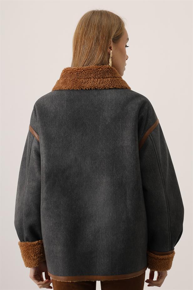 RYN KONTRAS BİKER CEKET - Lacivert - Mixquiahuala de Juarez