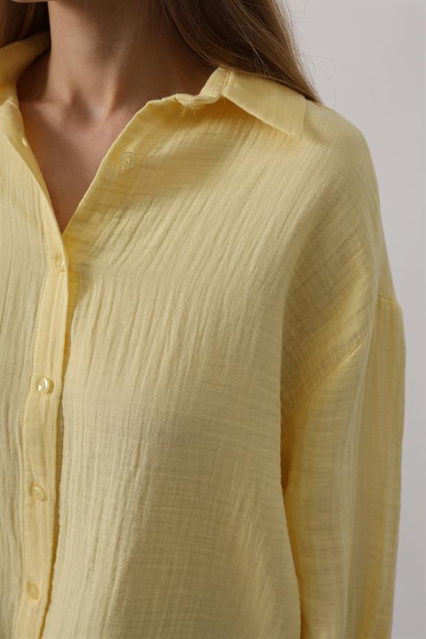 RYN Muslim Long Sleeve Shirt - Yellow - Cleveland
