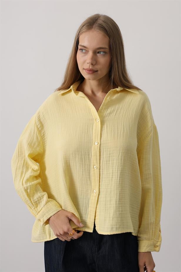 RYN Muslim Long Sleeve Shirt - Yellow - Cleveland