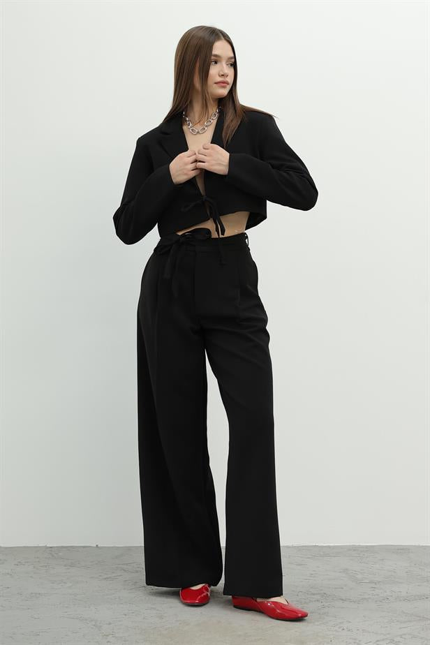 RYN Lace-Up Jacket Suit - Black - Haverstraw