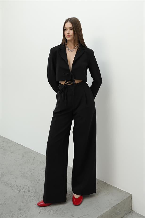 RYN Lace-Up Jacket Suit - Black - Haverstraw