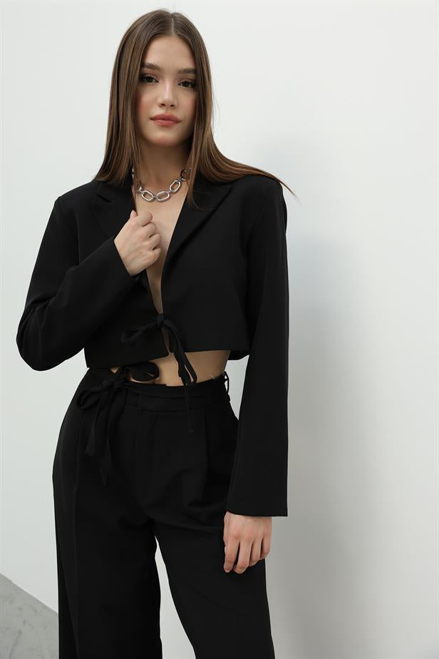 RYN Lace-Up Jacket Suit - Black - Haverstraw