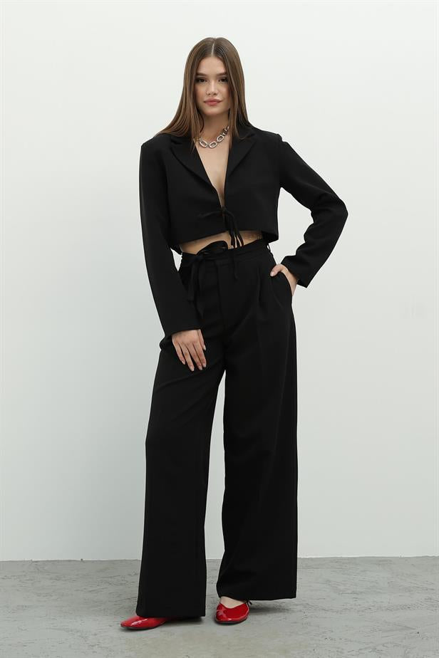 RYN Lace-Up Jacket Suit - Black - Haverstraw